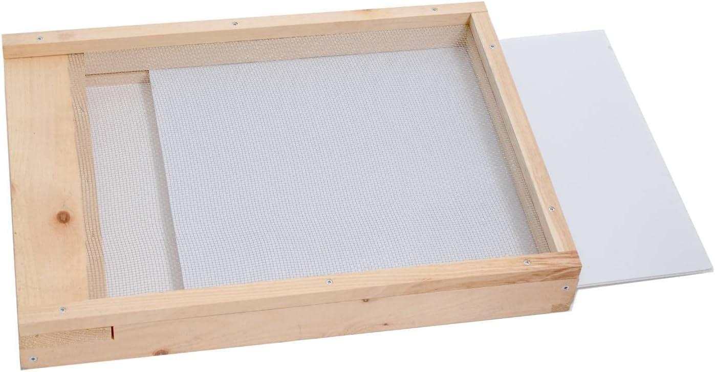 Lehman's Stoney Acres Beekeeping Debris Board for 10 Frame Honeybee Beehive Screened Bottom Board, Debris Board Only, Amish Made