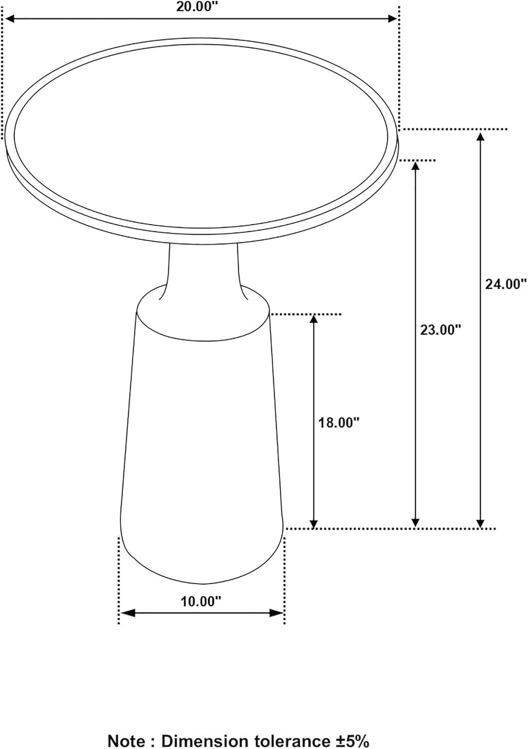 Coaster Co. of America Ixia Round Accent Table