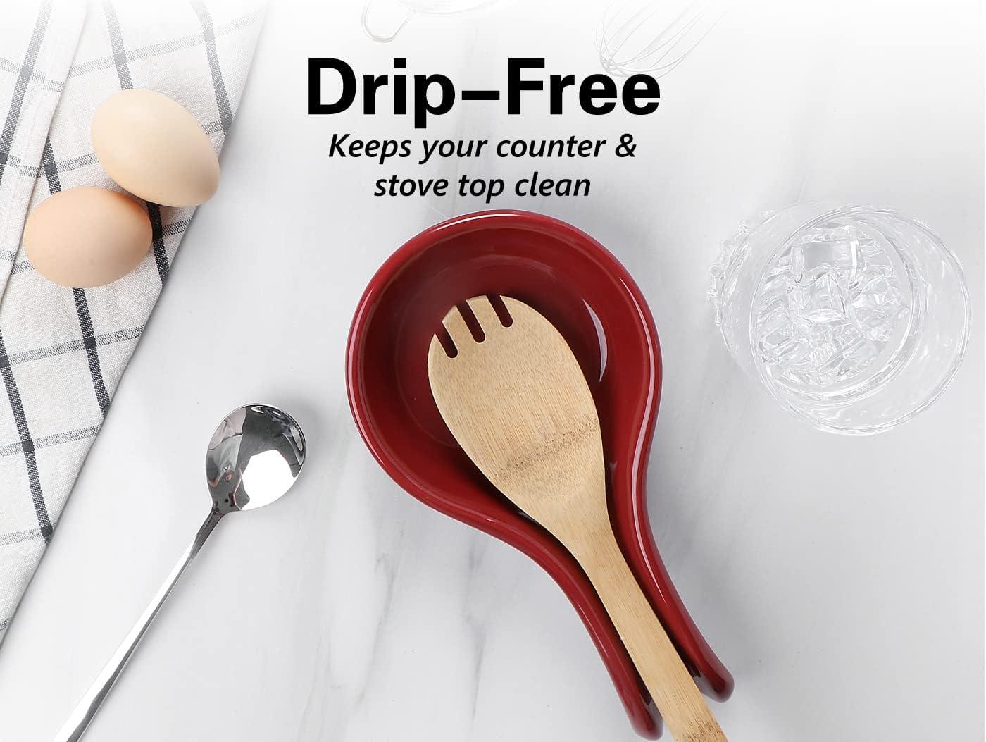 Red Barrel Studio® Newmont Ceramic / Porcelain Oval Spoon Rest