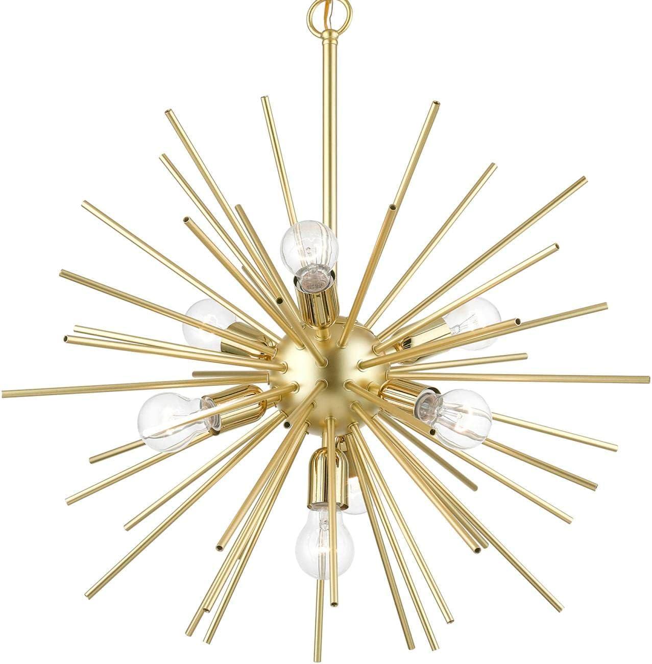 Livex Lighting Tribeca 7 - Light Pendant in  Soft Gold/Polished Brass