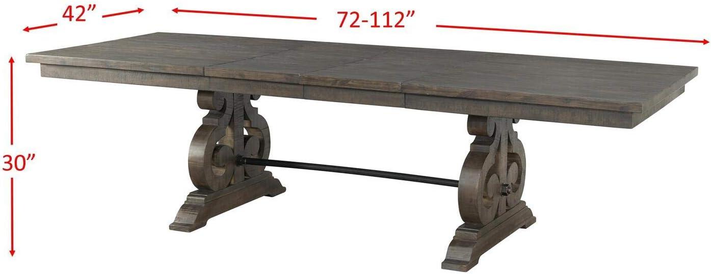 Picket House Furnishings Stanford Dining Table in Dark Ash