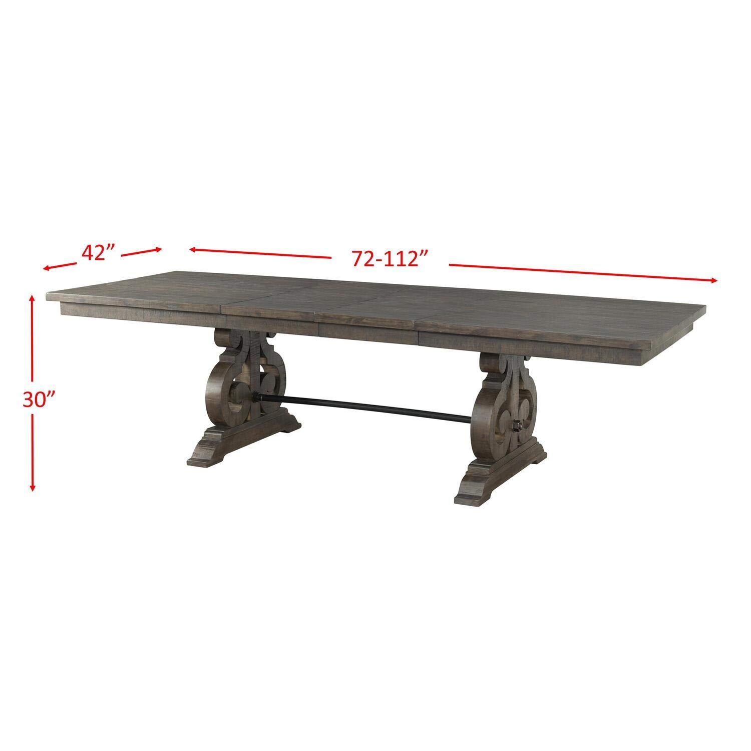 Picket House Furnishings Stanford Dining Table in Dark Ash