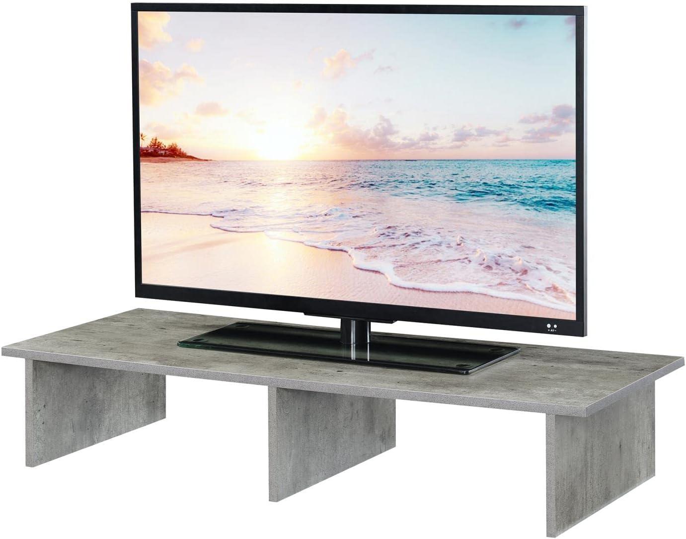 Convenience Concepts Designs2Go Melamine Veneer Monitor Riser for TVs up to 46 inches, Faux Birch