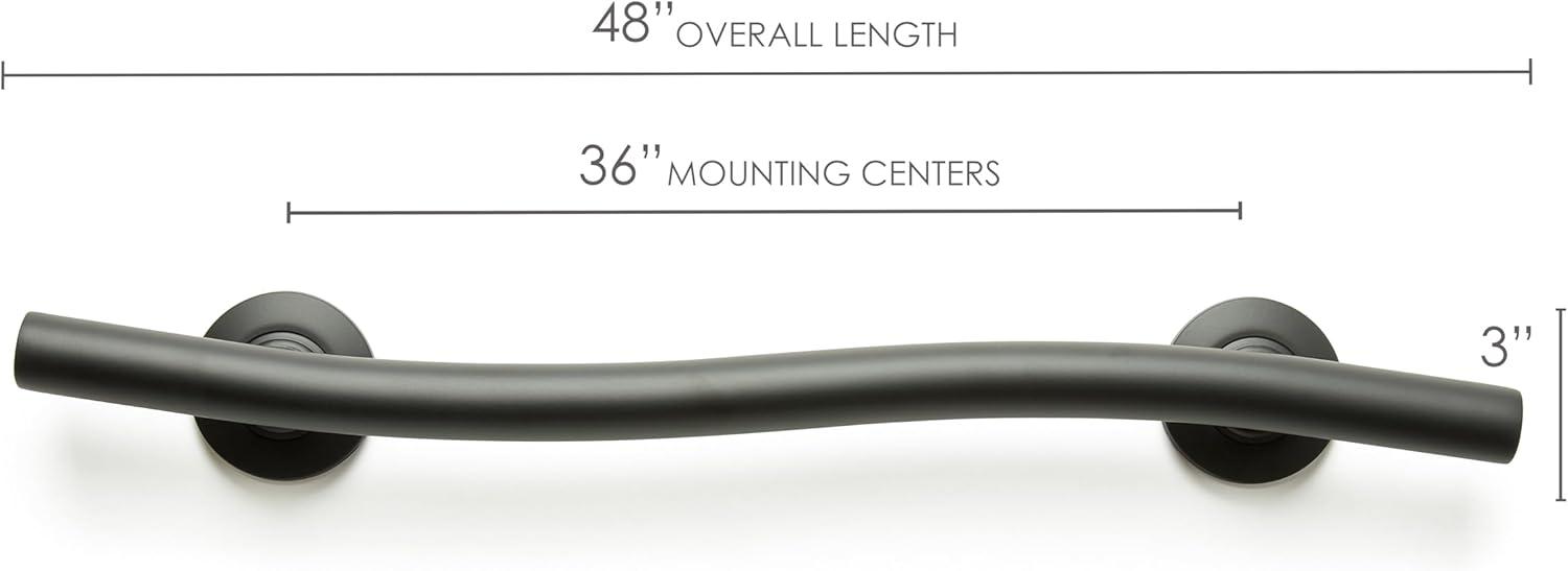 Lifestyle & Wellness Stainless Steel Wave Grab Bar