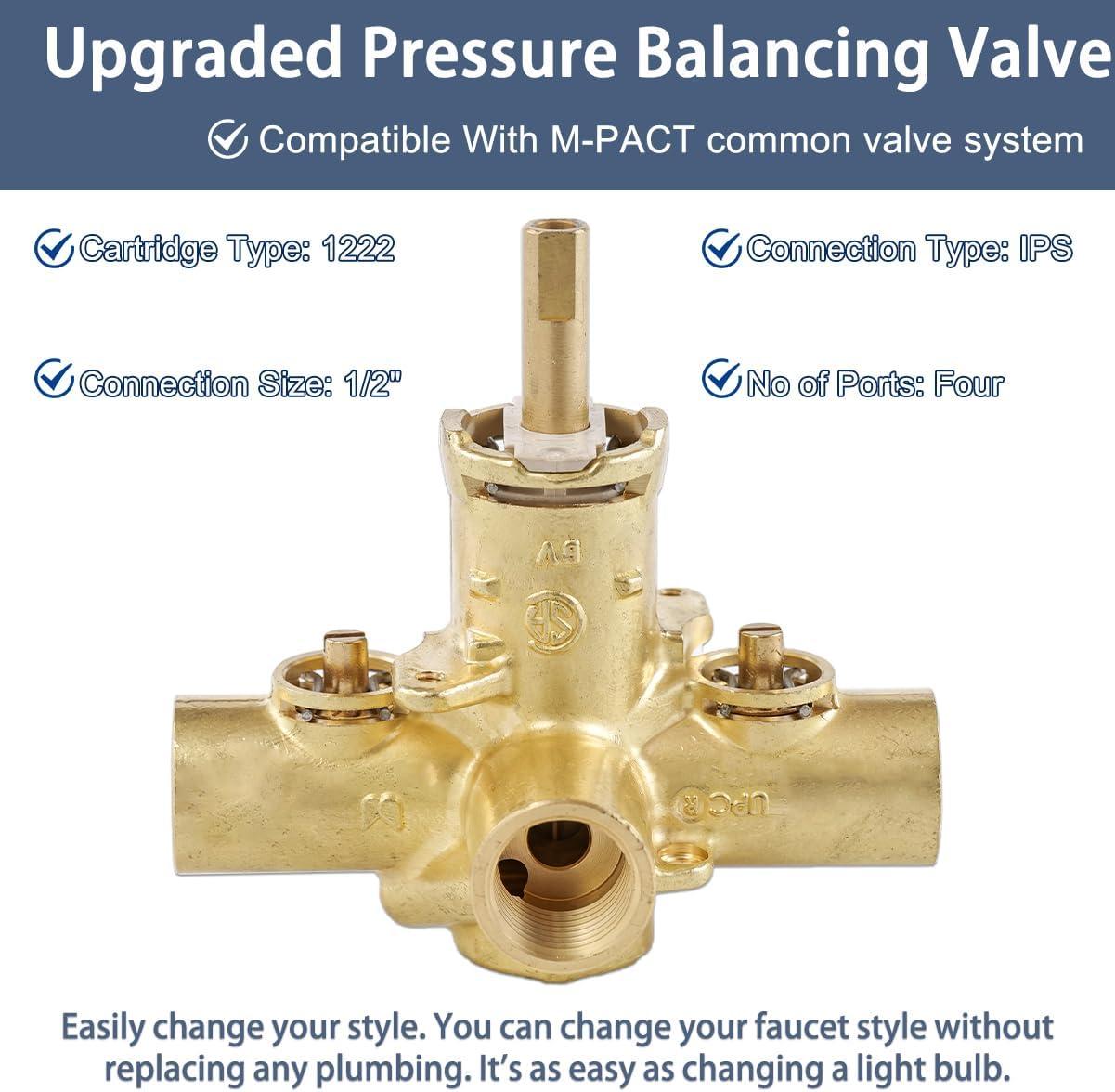 M-Pact Posi-Temp IPS Connection Pressure Balancing Valve