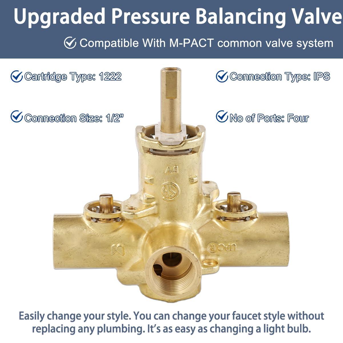 M-Pact Posi-Temp IPS Connection Pressure Balancing Valve