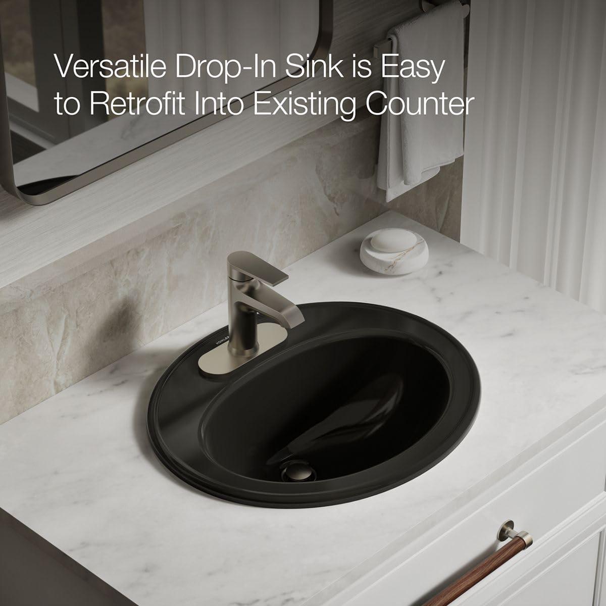Pennington® Self-Rimming Drop-in Bathroom Sink with 4" Centers