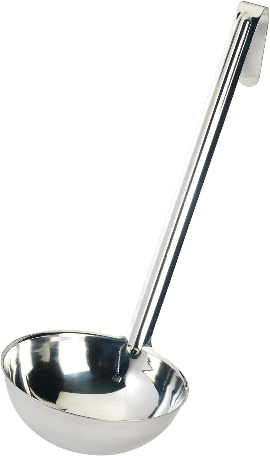 Heavy-Duty Stainless Steel 24 oz Soup Ladle with 18" Handle