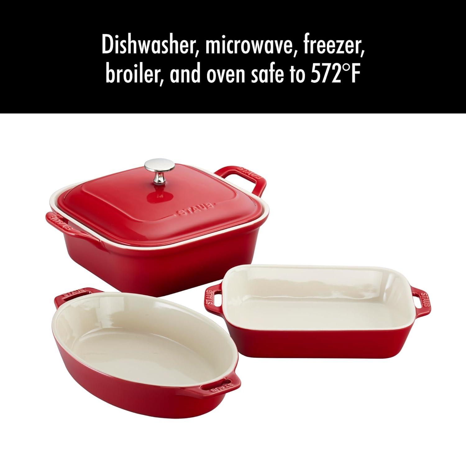 Staub ® Cherry 4-Piece Baking Set