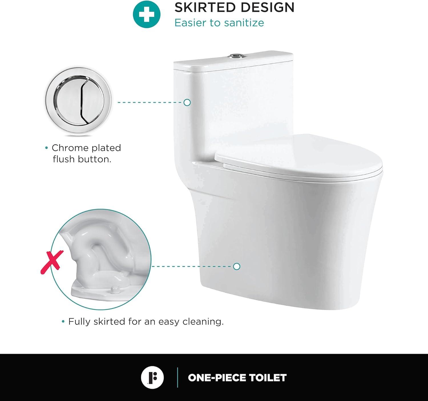 1.28 GPF Round One-Piece Toilet (Seat Included)