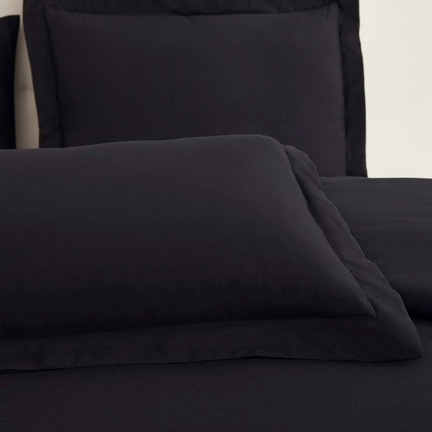 Mellanni Microfiber Duvet Cover Set, Twin, Gray, 3 Piece