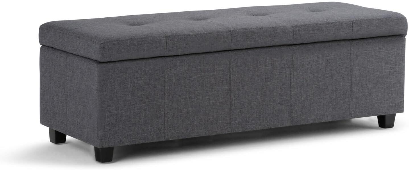 Simpli Home Castleford Large Storage Ottoman Bench
