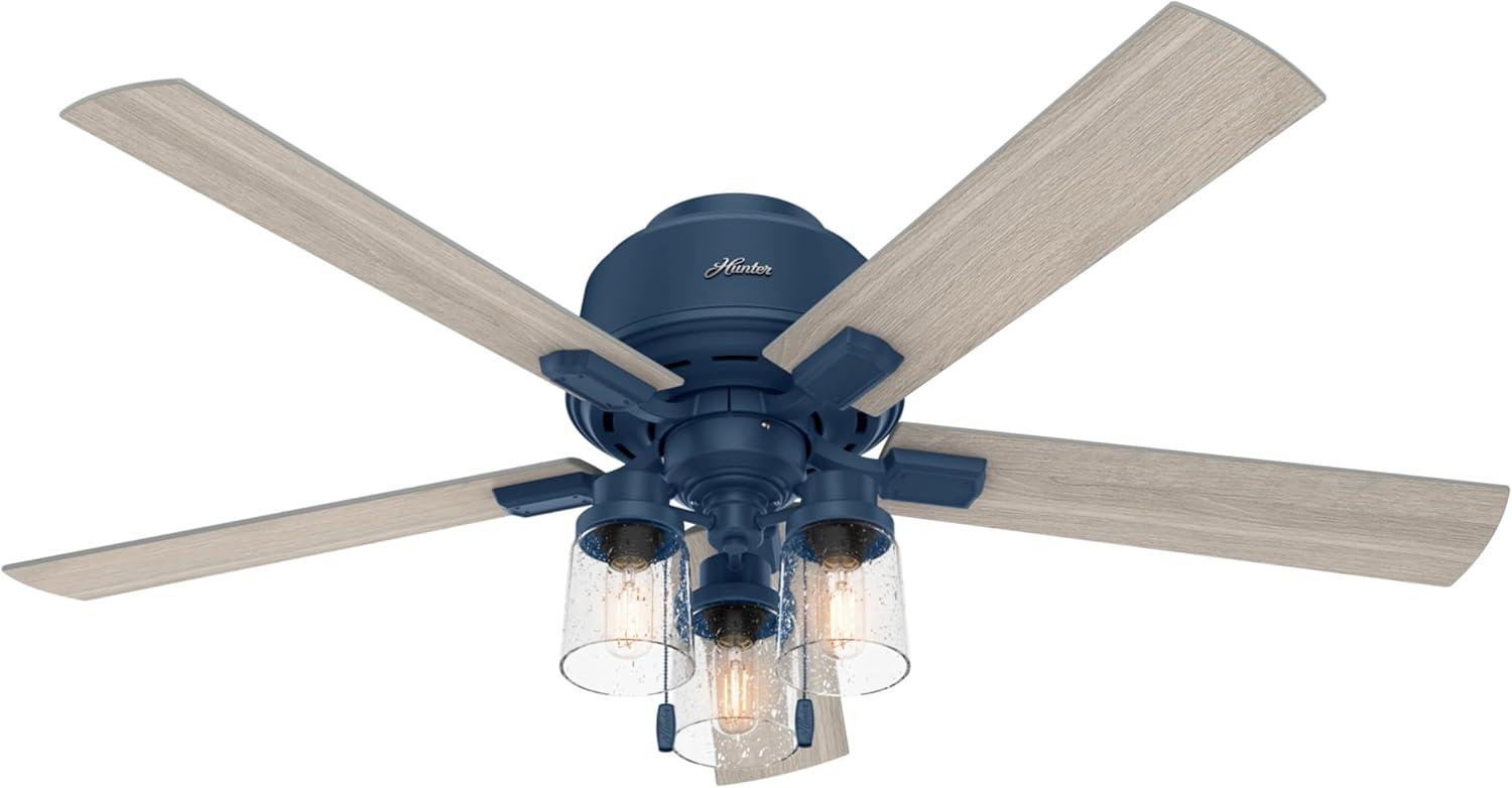 52" Hartland 5 - Blade Standard Ceiling Fan with Pull Chain and Light Kit Included