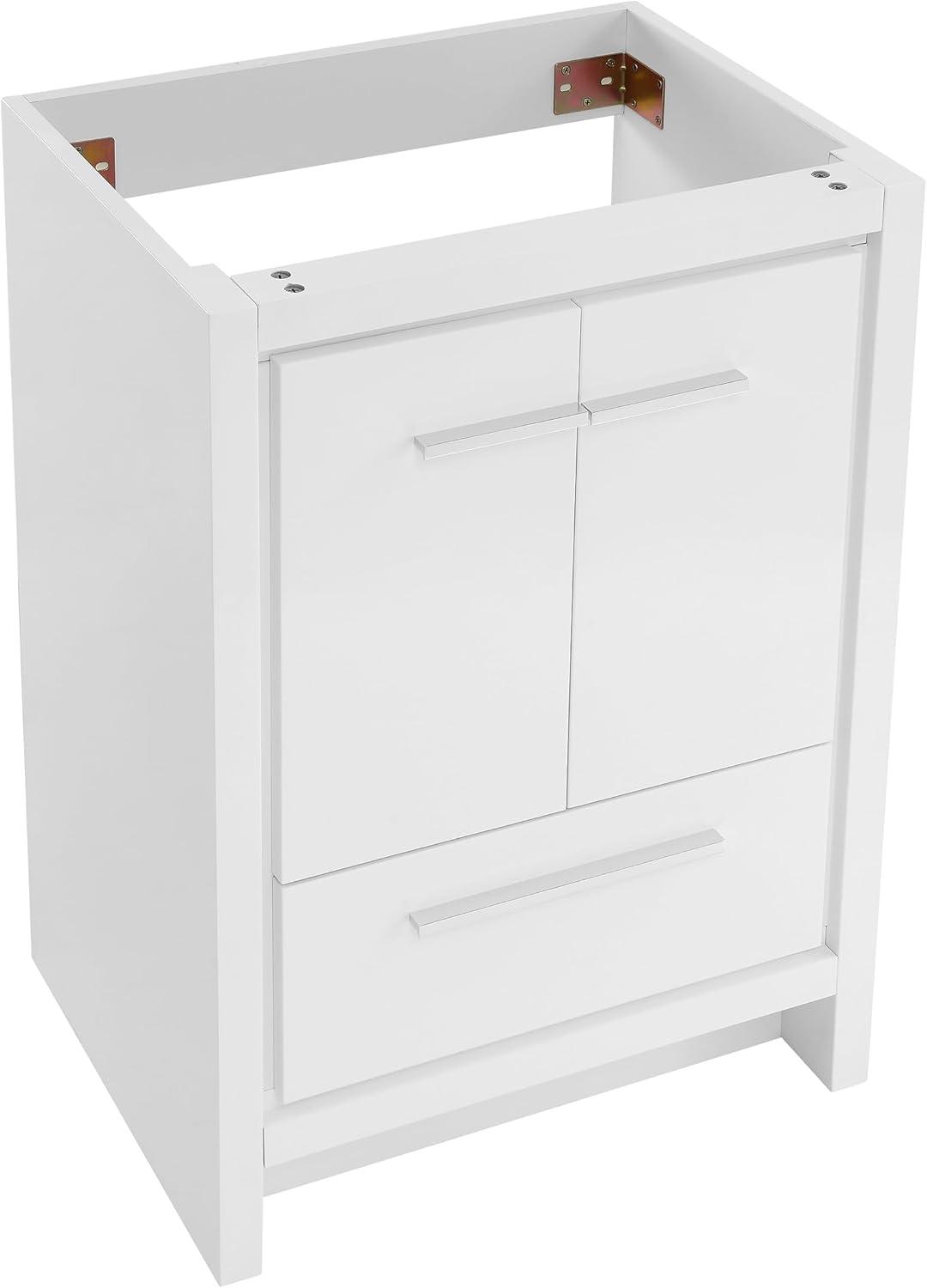 Virage 24 Freestanding, Bathroom Vanity In Glossy White Cabinet Only (Sm-Bv730w)