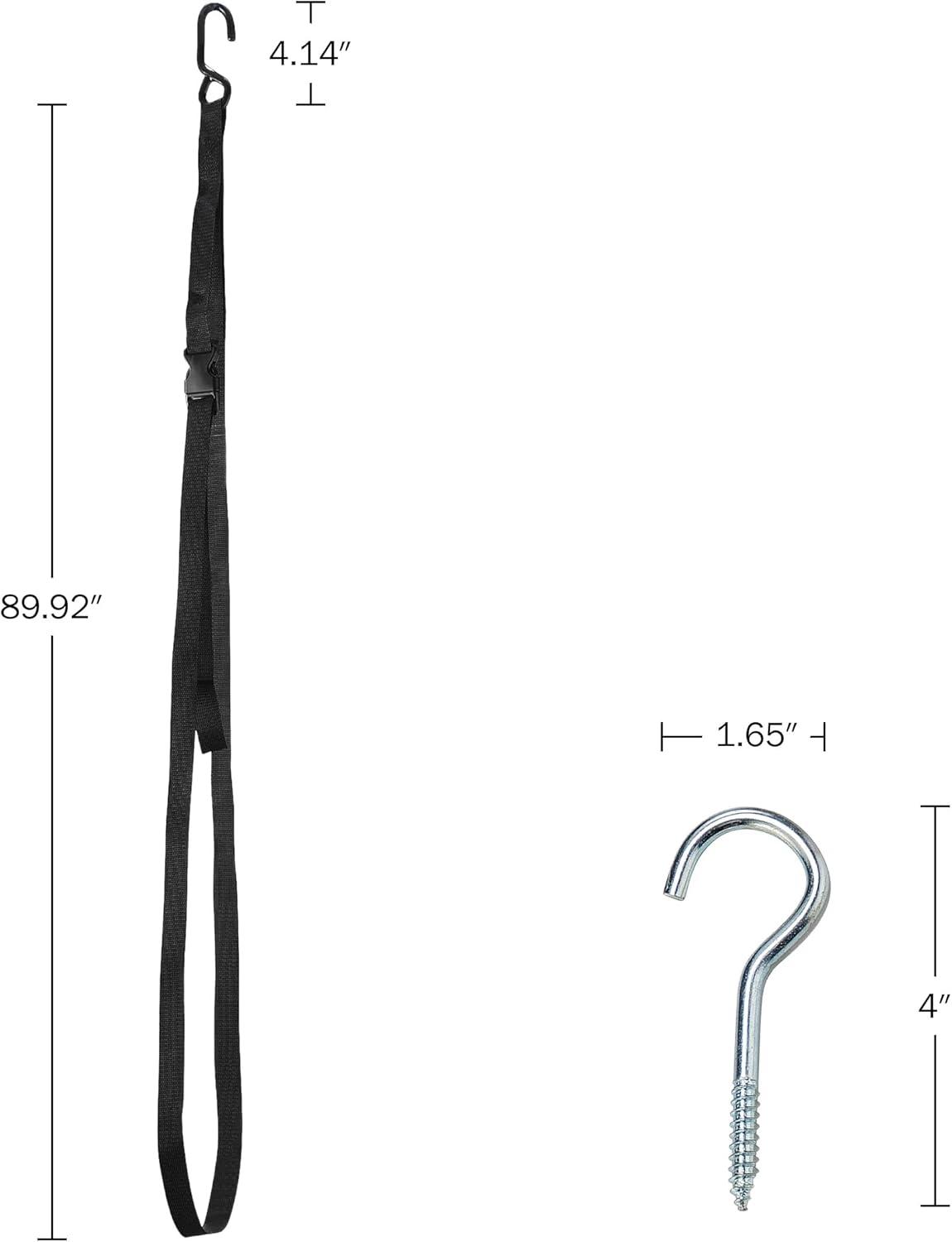 2028 Single Kayak Storage Strap Garage Canoe Hoists - 55 lbs