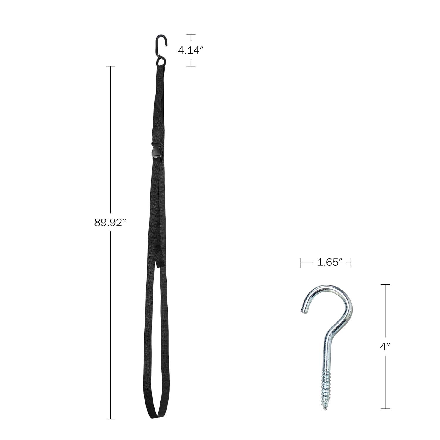 Single Kayak Rack ? Hanging Storage from Wall or Ceiling for Surfboards Paddleboards SUP or Canoe ? Adjustable Kayak Straps by RAD Sportz