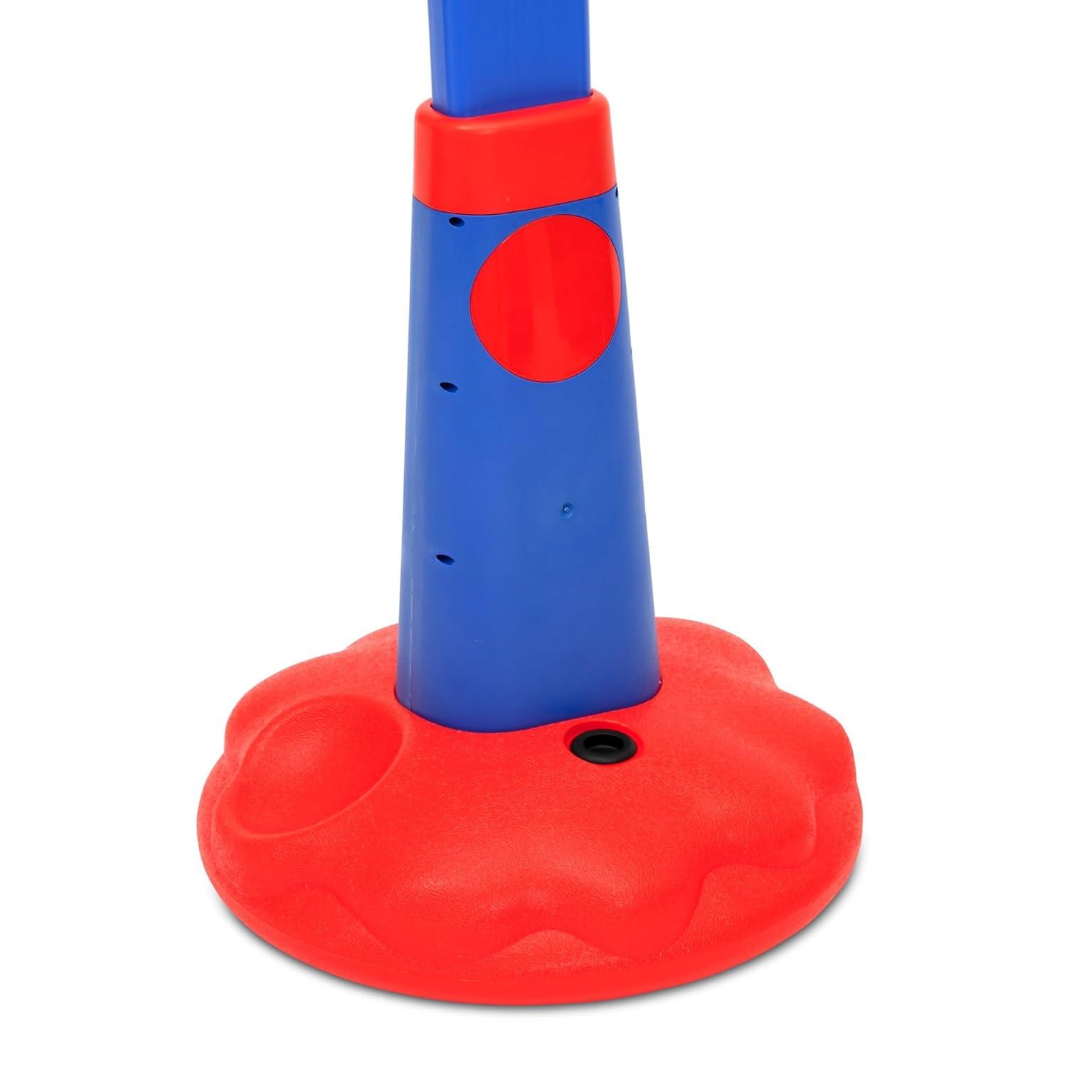 Spidey and His Amazing Friends Plastic Basketball Set by Delta Children – Includes Basketball Hoop, 1 Basketball and Ball Pump