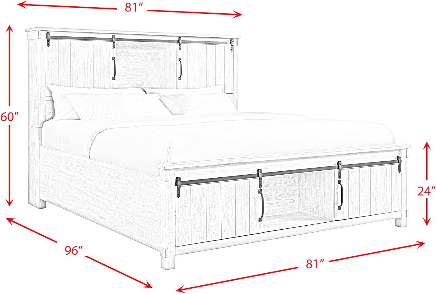 Picket House Furnishings Jack King Platform Storage Bed