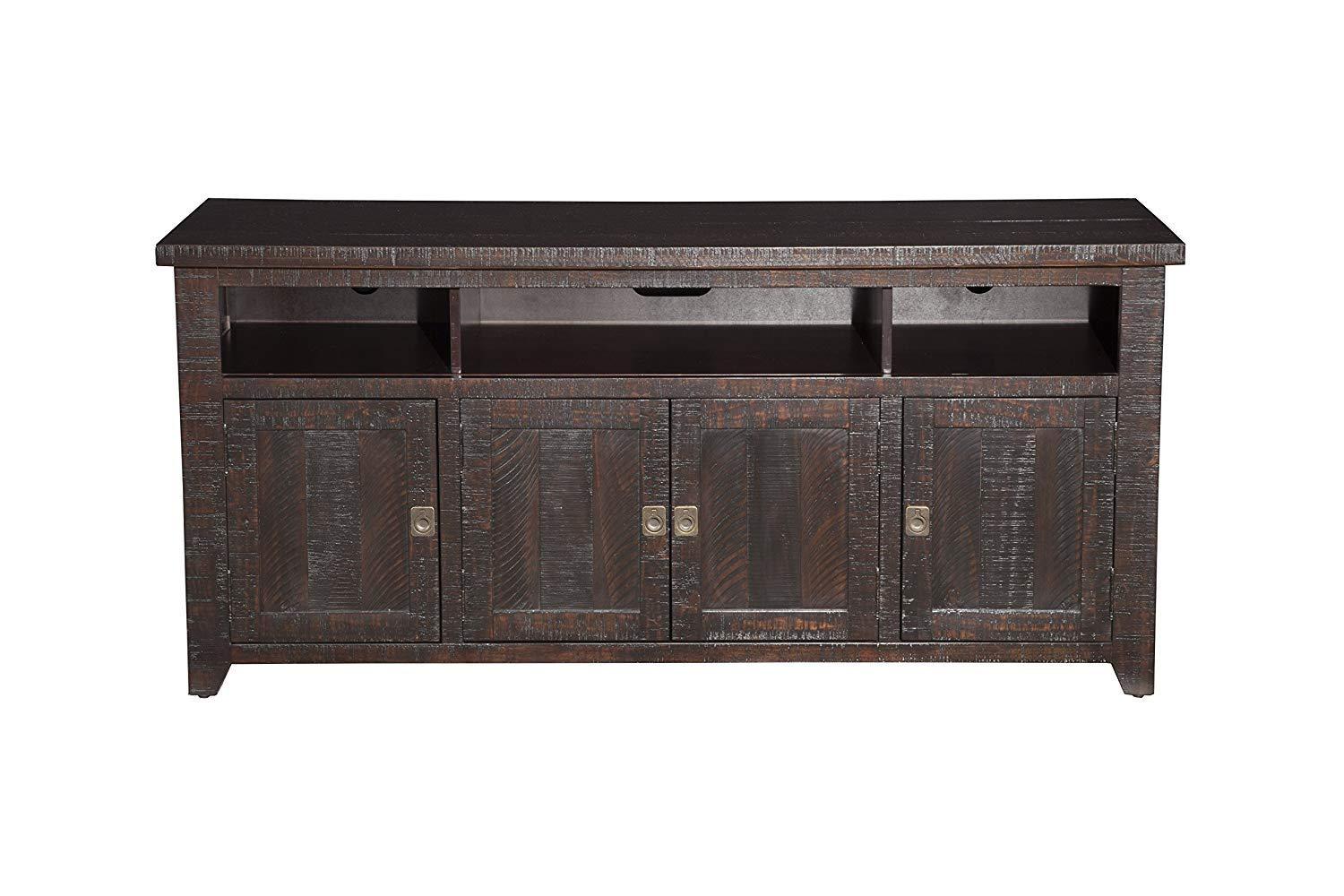 Coffee Plantation 65" Solid Wood TV Stand Espresso - Martin Svensson Home