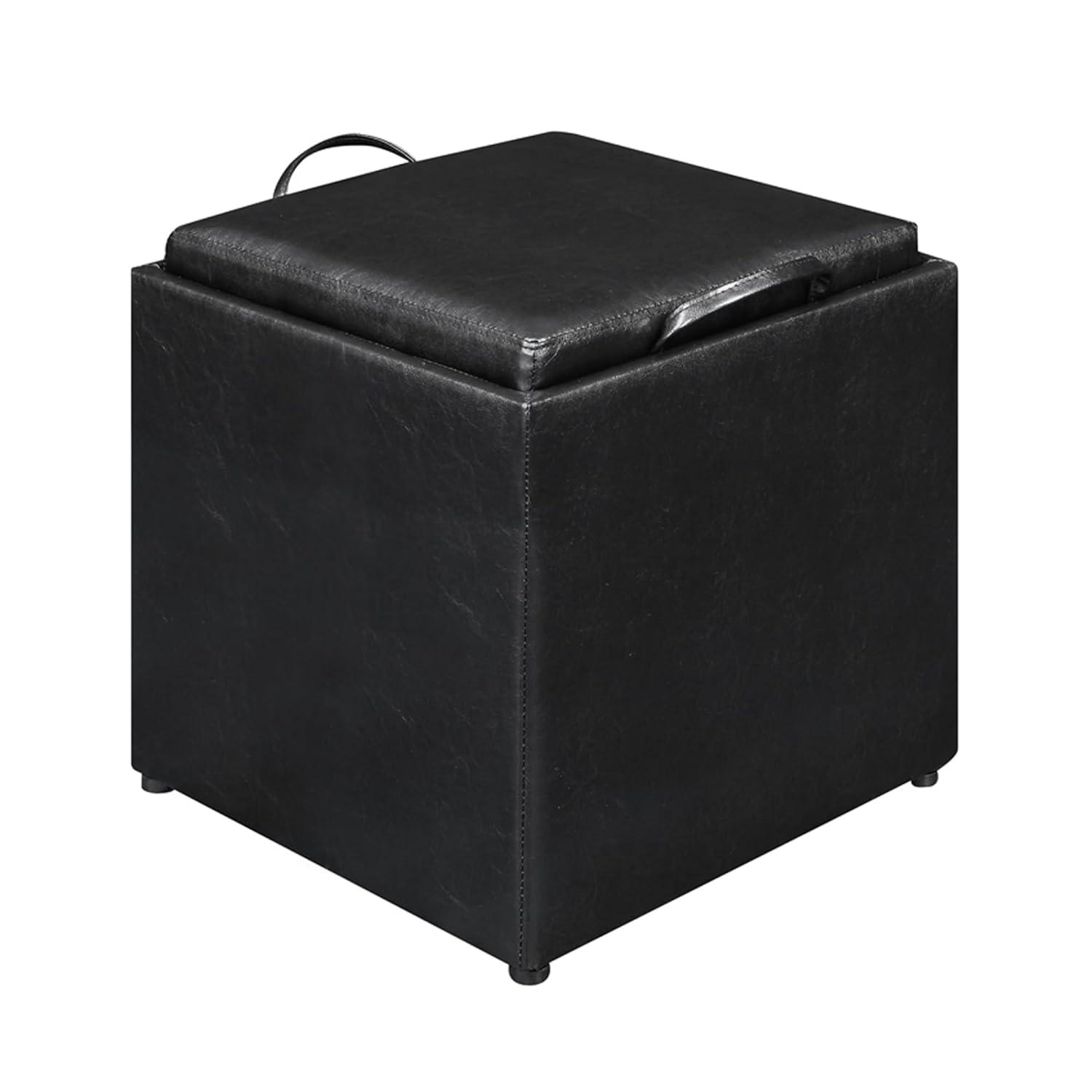 Designs4Comfort Park Avenue Single Ottoman with Stool, Botanical Print