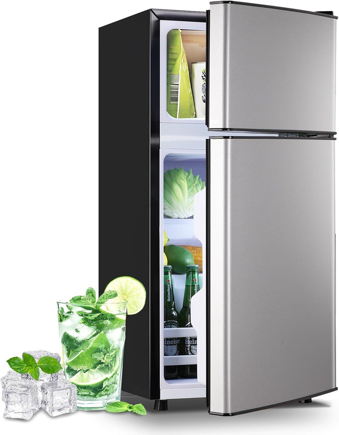 DEMULLER DEMULLER Arcticfresh Storage Suite 2.4 Cubic Feet Freestanding Mini Fridge with Freezer