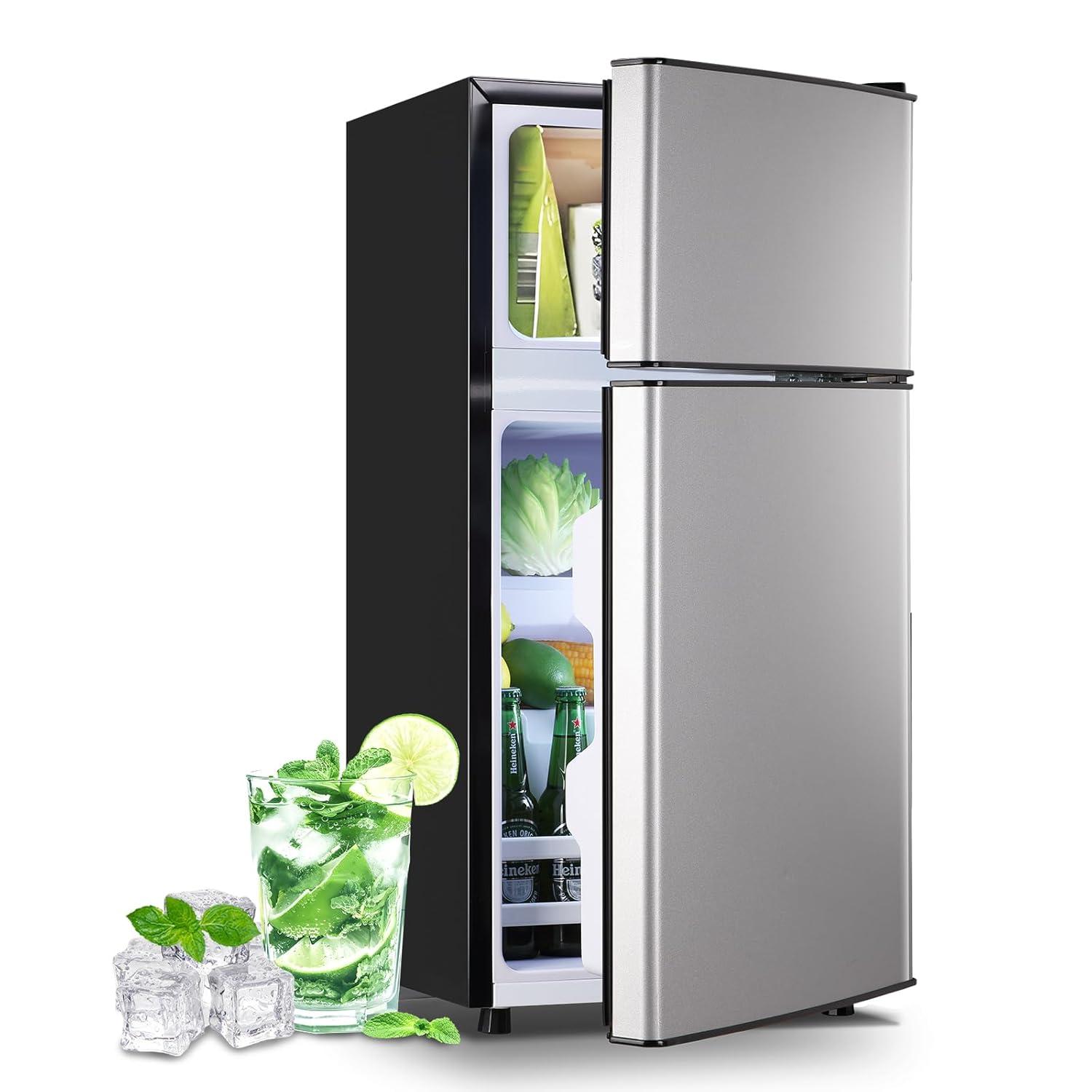 DEMULLER DEMULLER Arcticfresh Storage Suite 2.4 Cubic Feet Freestanding Mini Fridge with Freezer
