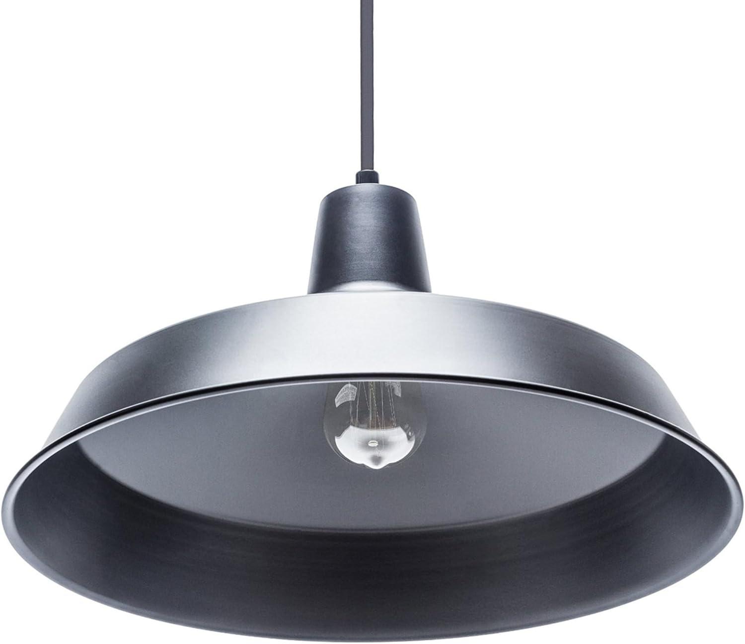 Globe Electric Barnyard 1-Light Matte Back Plug-In Pendant, 65151