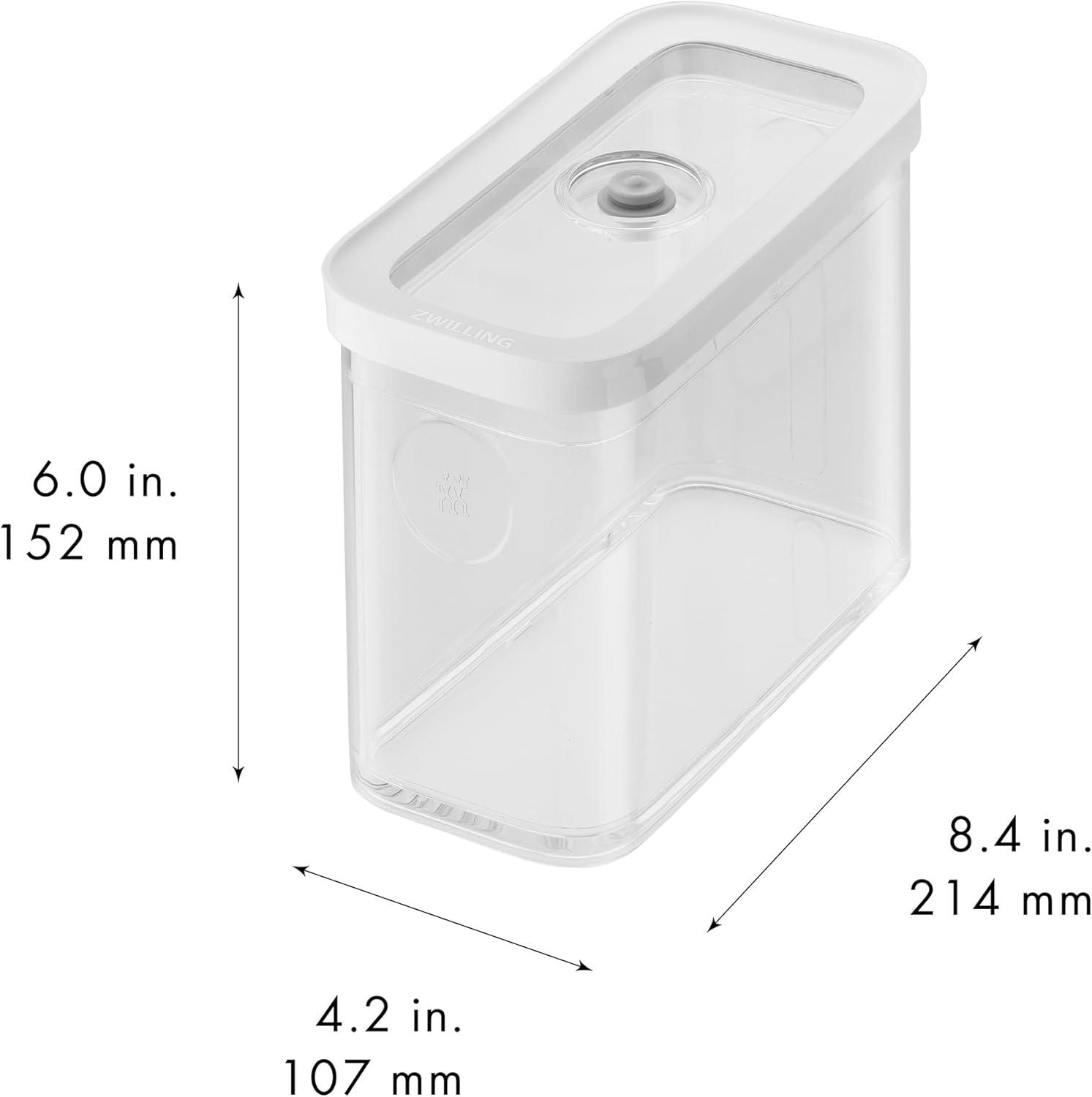 Medium Tall Clear BPA-Free Plastic Airtight Food Storage Container