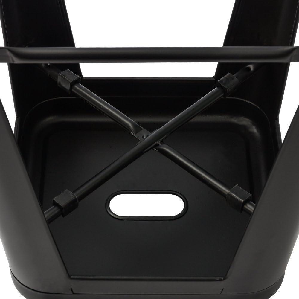 Williston Forge Kohki 24" Counter Stool Metal Bar Stools Counter Height Barstools Backless Indoor/Outdoor Bar Stools Kitchen Counter Stools Chairs(Set of 4)