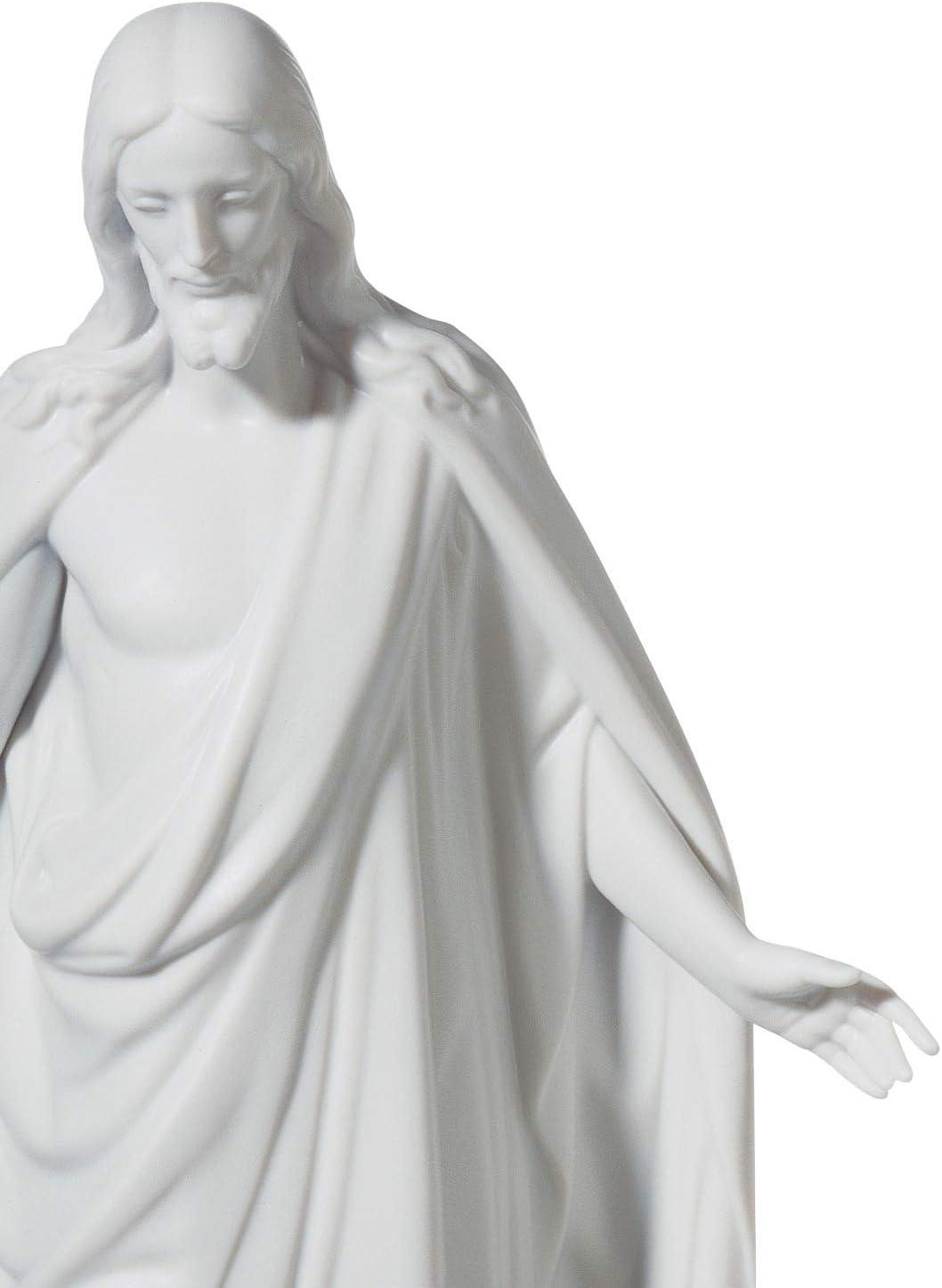 Matte White Porcelain Christ Statue for Valentine's Day