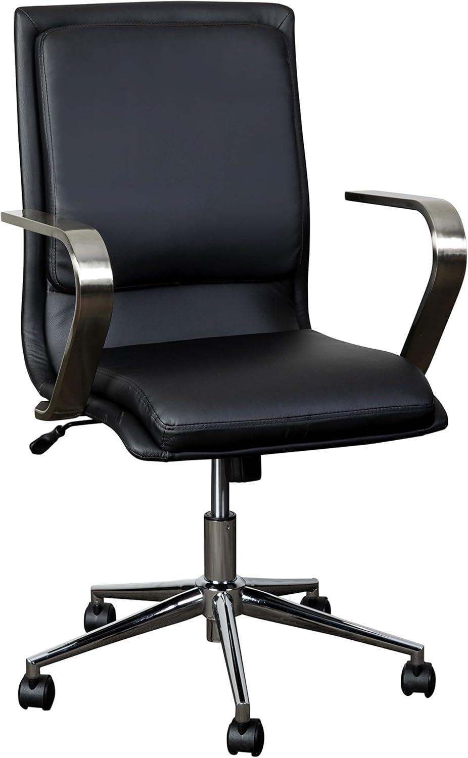 Flash Furniture Mid-Back Designer Upholstered Swivel Executive Office Chair with Armrests