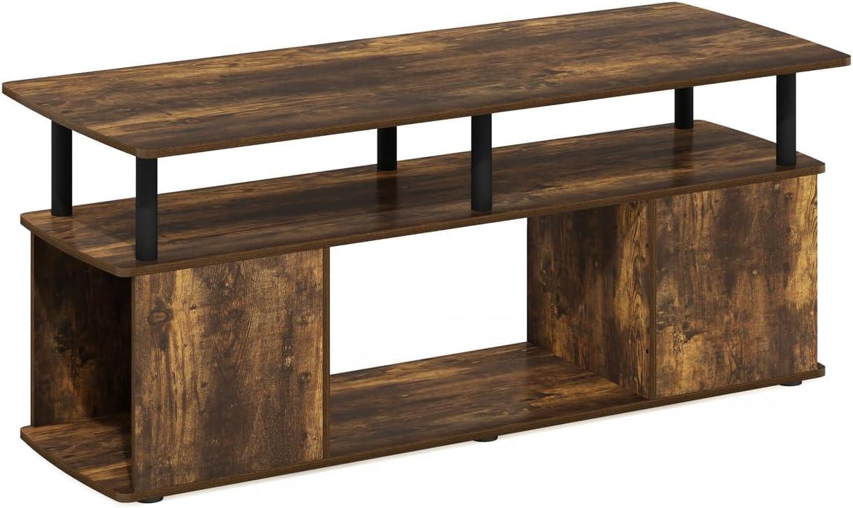 Amber Pine Rectangular Wood Coffee Table with Storage