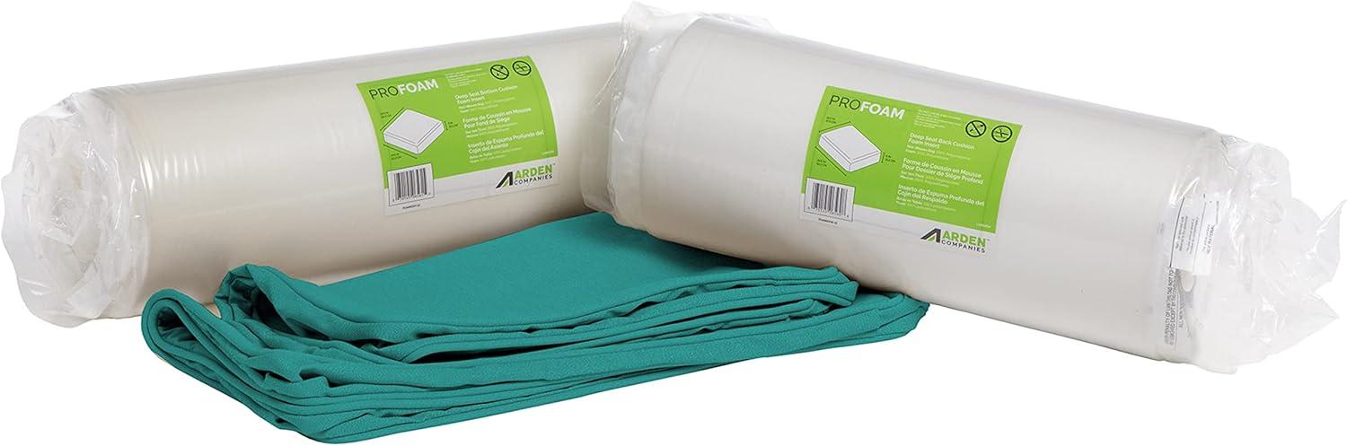 Arden Selections ProFoam EverTru Acrylic 24 x 24 x 6 Inch Outdoor Deep Seat Cushion Set, Aqua