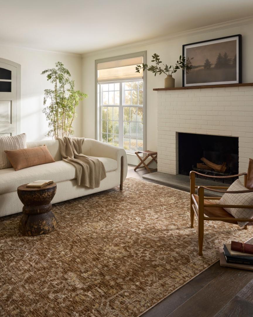 Magnolia Home by Joanna Gaines x Loloi Junie Clay / Natural Area Rug