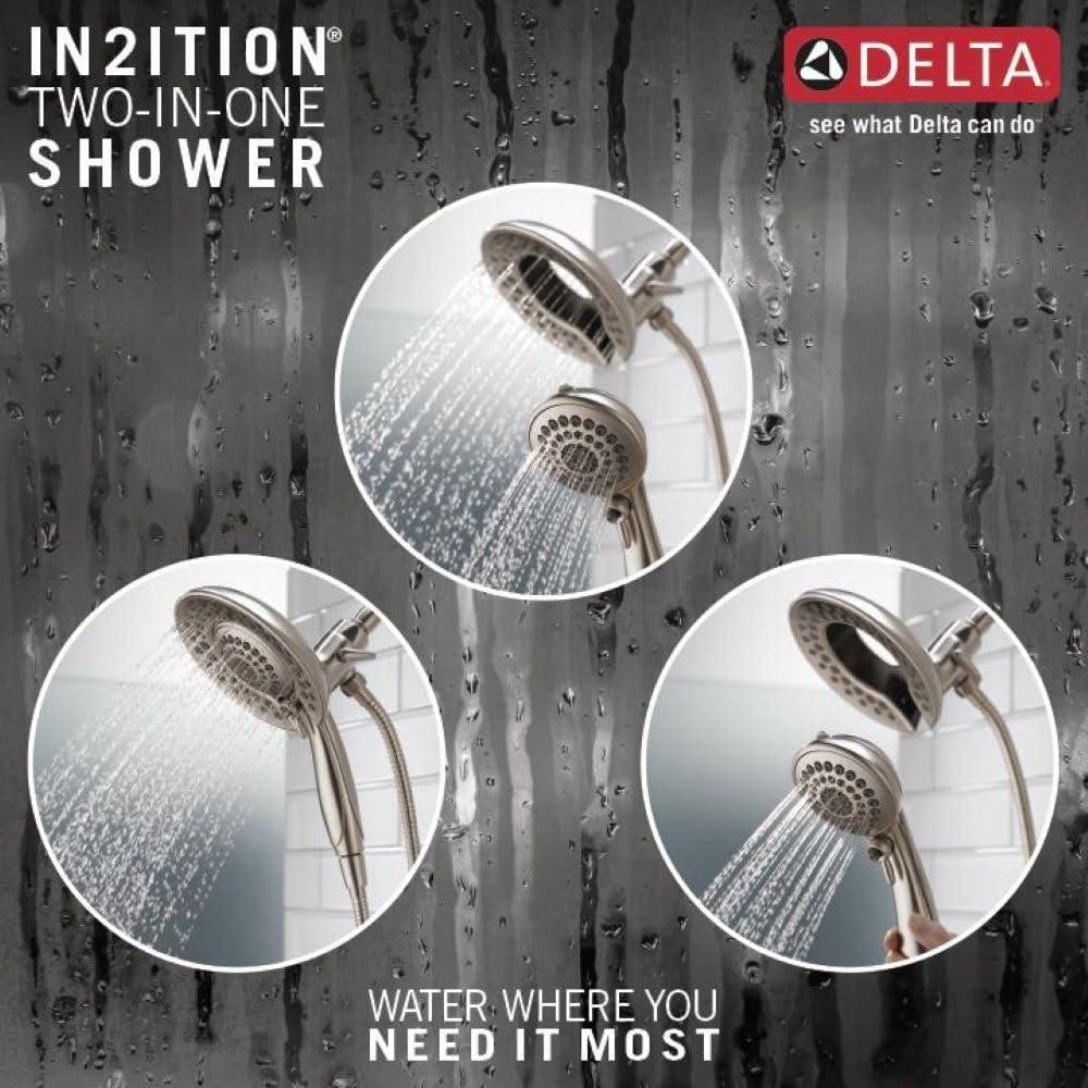 Delta 58569-25-Pk In2ition 2.5 GPM Multi Function Shower Head - Brilliance Stainless