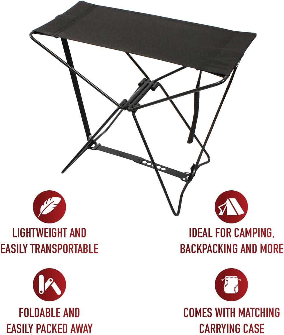 Rothco Black Folding Camp Stool