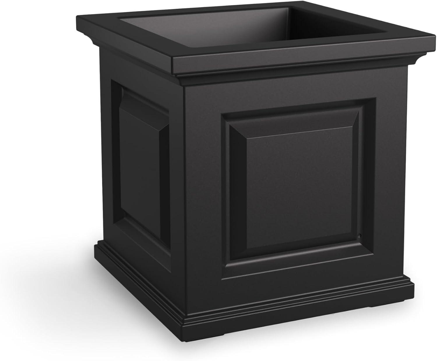 Mayne Inc. Nantucket Square Resin Planter Box with Water Reservoir