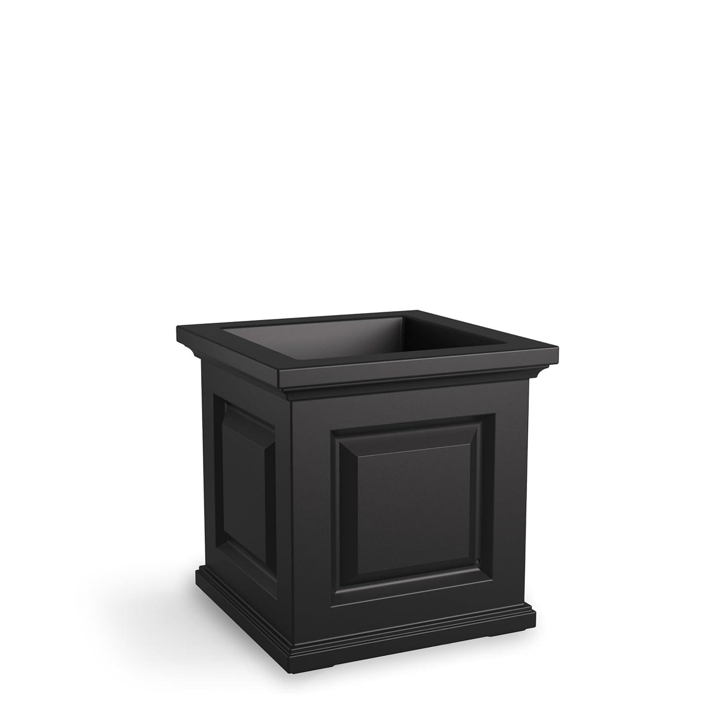 Mayne Inc. Nantucket Square Resin Planter Box with Water Reservoir