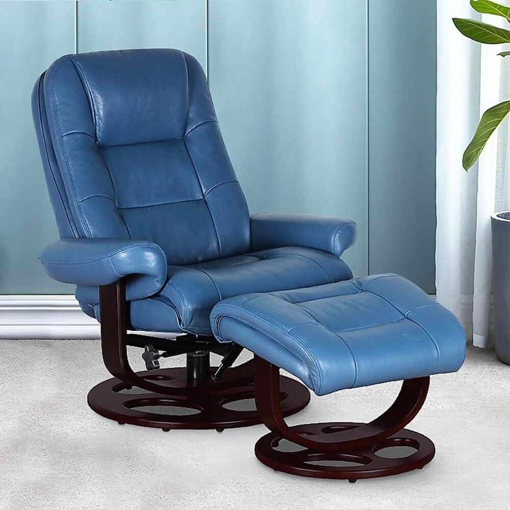 Barcalounger Jacque Swivel Pedestal Recliner w/Ottoman