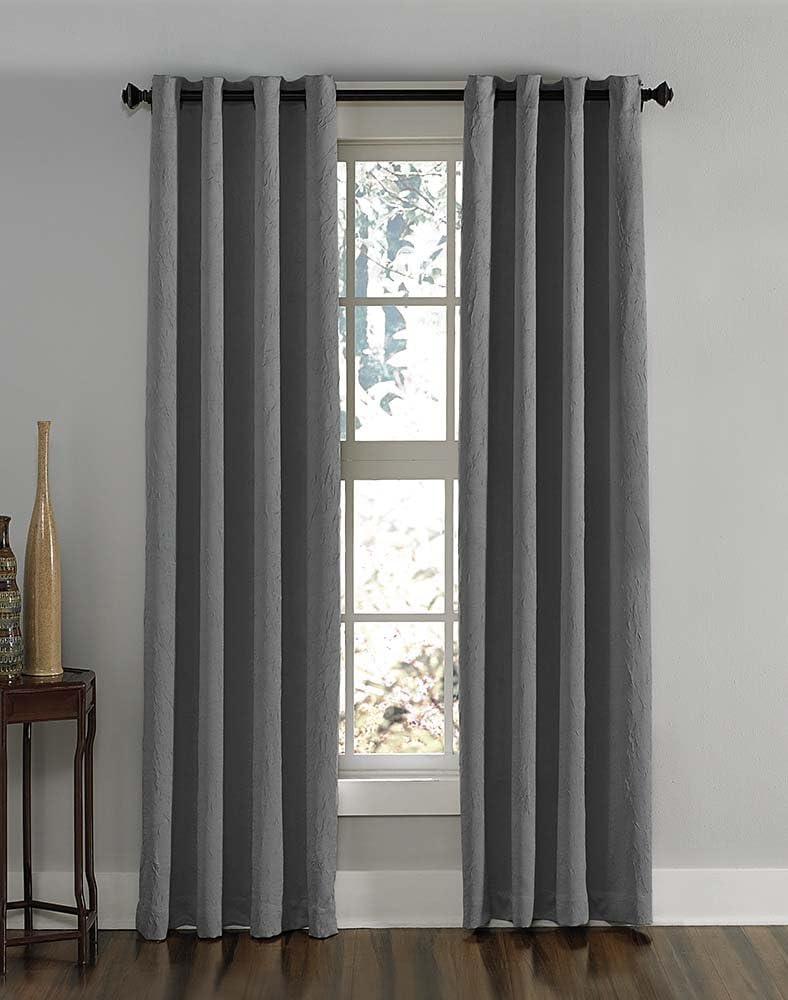 Curtainworks Lenox Grommet Curtain 84", Gray, Adult
