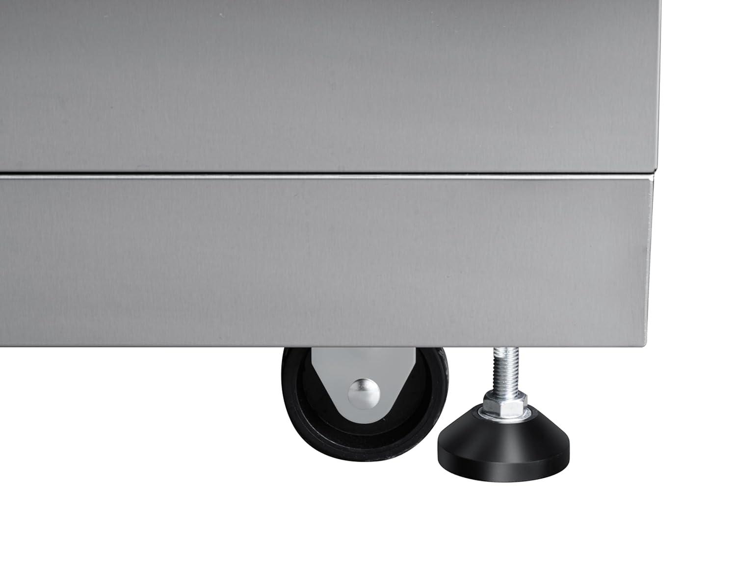 32 in. Stainless-Steel Outdoor Kitchen Cabinet with Three Drawers (KM-OKS-CAB3)