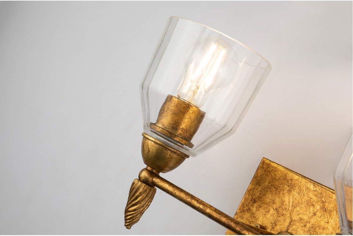 Lucas McKearn Felice 2-light Acorn-shaped Bath Vanity Light in Distressed Gold