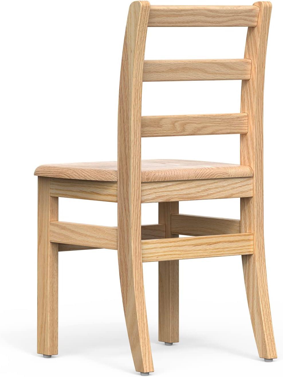 Foundations Little Scholars Sillas Escolares de Madera para Niños Roble Rojo Completamente Ensambladas, Fabricadas en EE. UU., 14", Paquete de 2