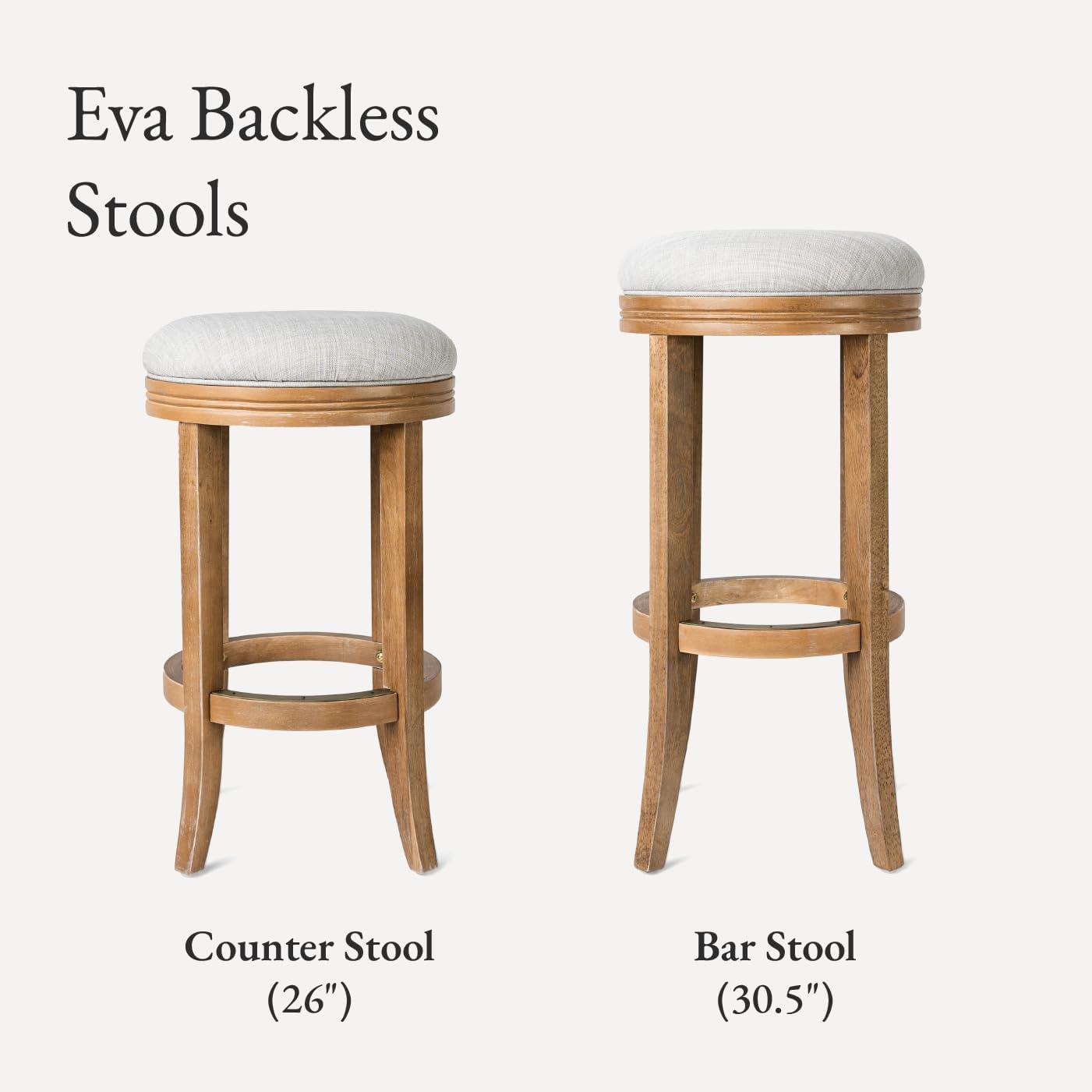 Maven Lane Maven Lane Eva Stool with Fabric Upholstery