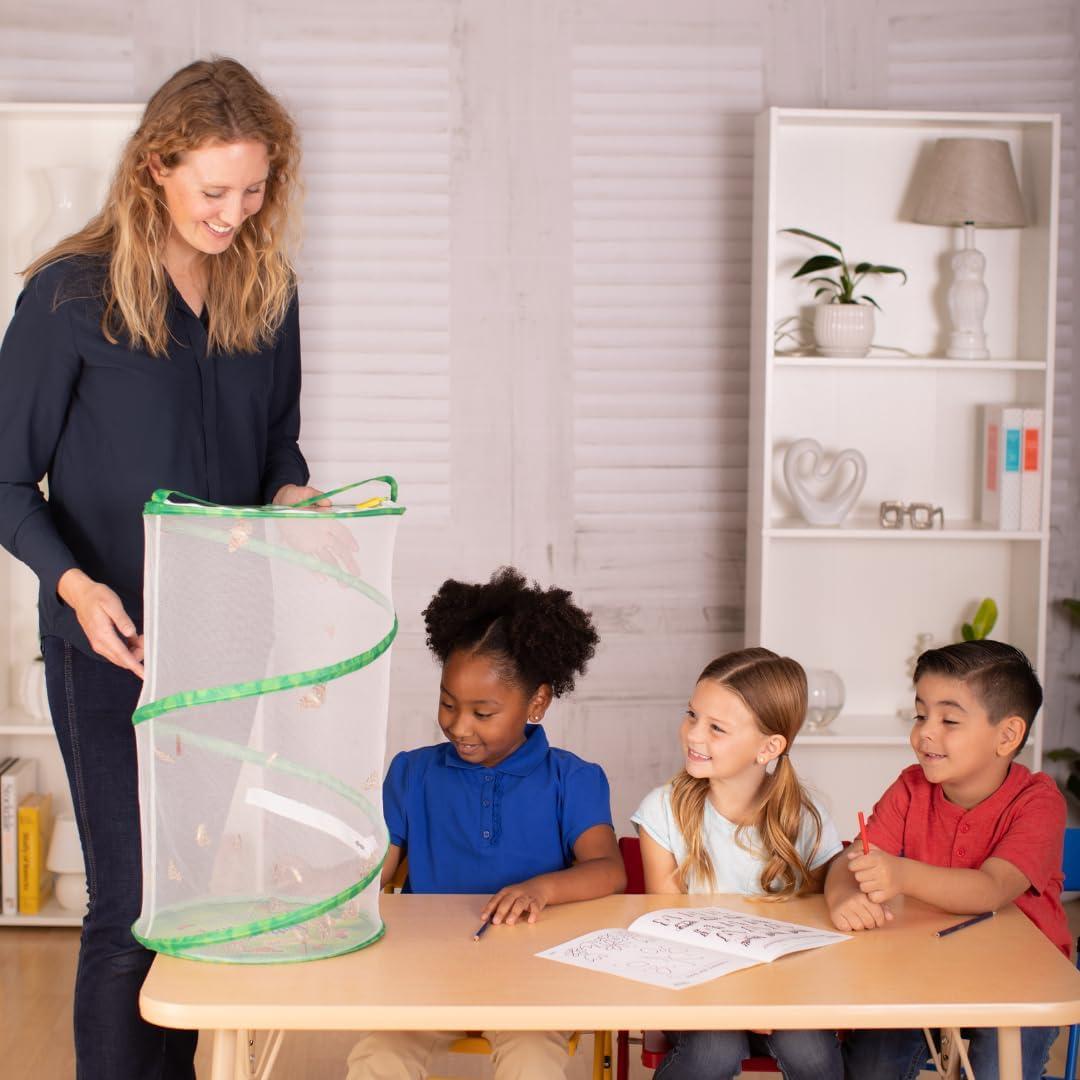 Butterfly Pavilion School Kit with 33 Live Caterpillars and STEM Journal