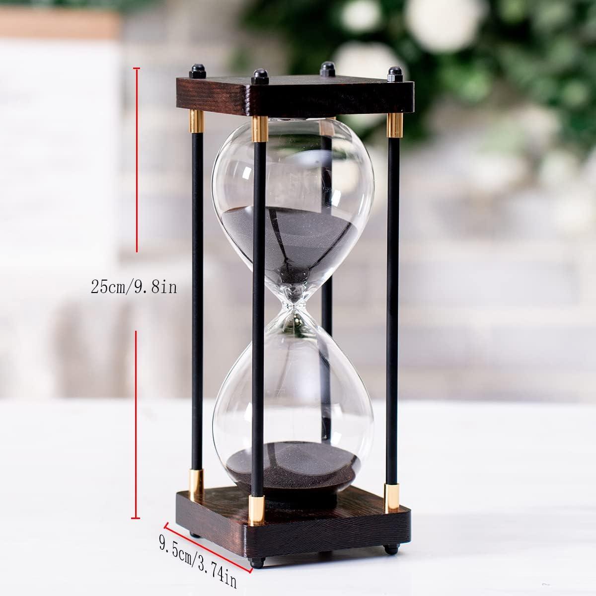 Large Sand Timer, Hourglass Timer 60 Minutes ,Vintage Wooden Hour Glass Timer