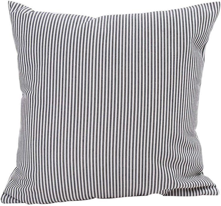 4pk 18"x18" Gingham Buffalo Check Assorted Square Throw Pillow Covers Black/White - Design Imports: Cotton, Machine Washable