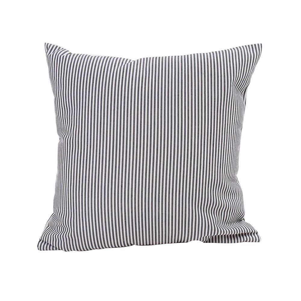 4pk 18"x18" Gingham Buffalo Check Assorted Square Throw Pillow Covers Black/White - Design Imports: Cotton, Machine Washable
