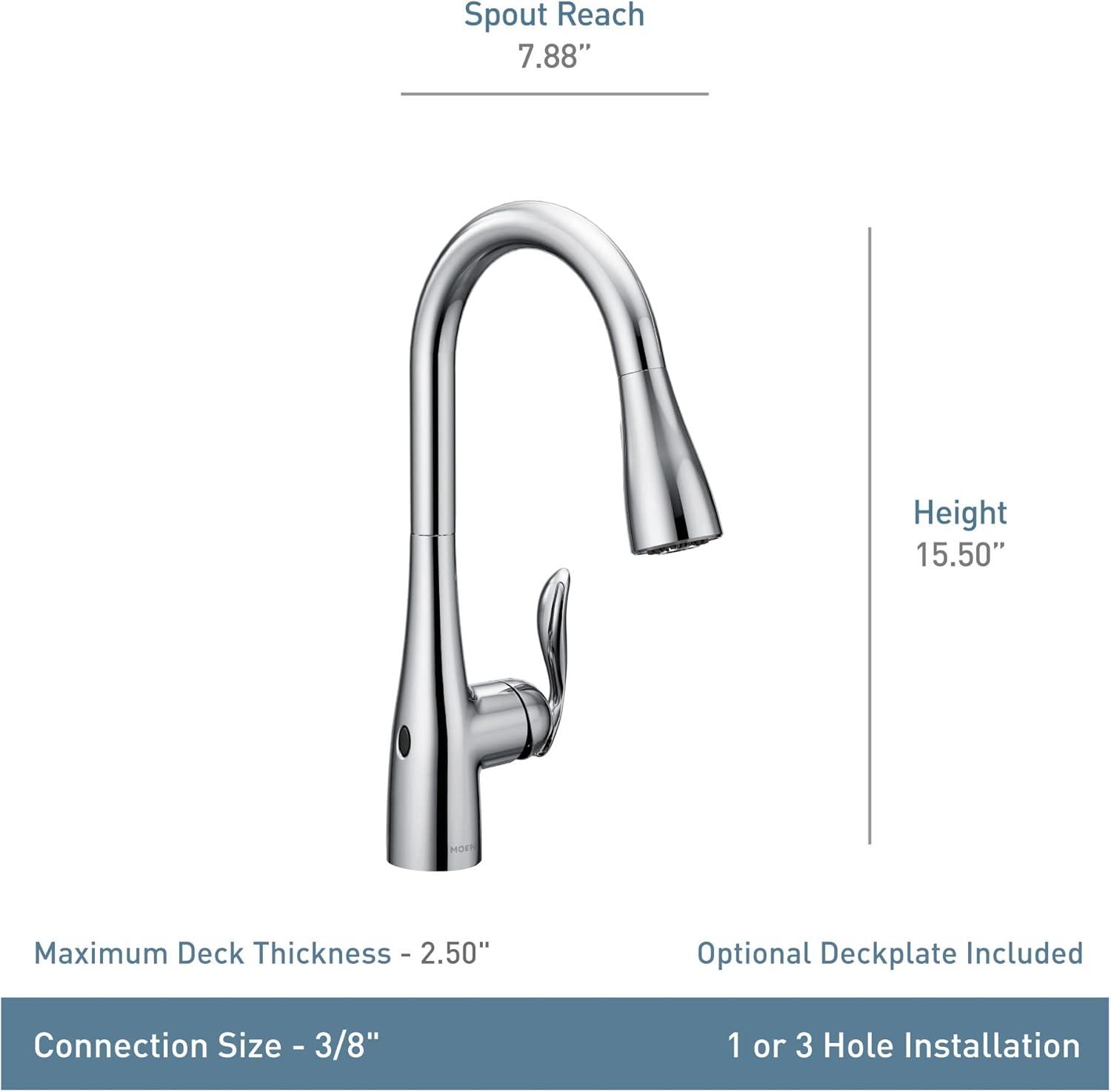 Moen Arbor MotionSense Wave Single Handle Pulldown Kitchen Faucet with Power Clean Technology