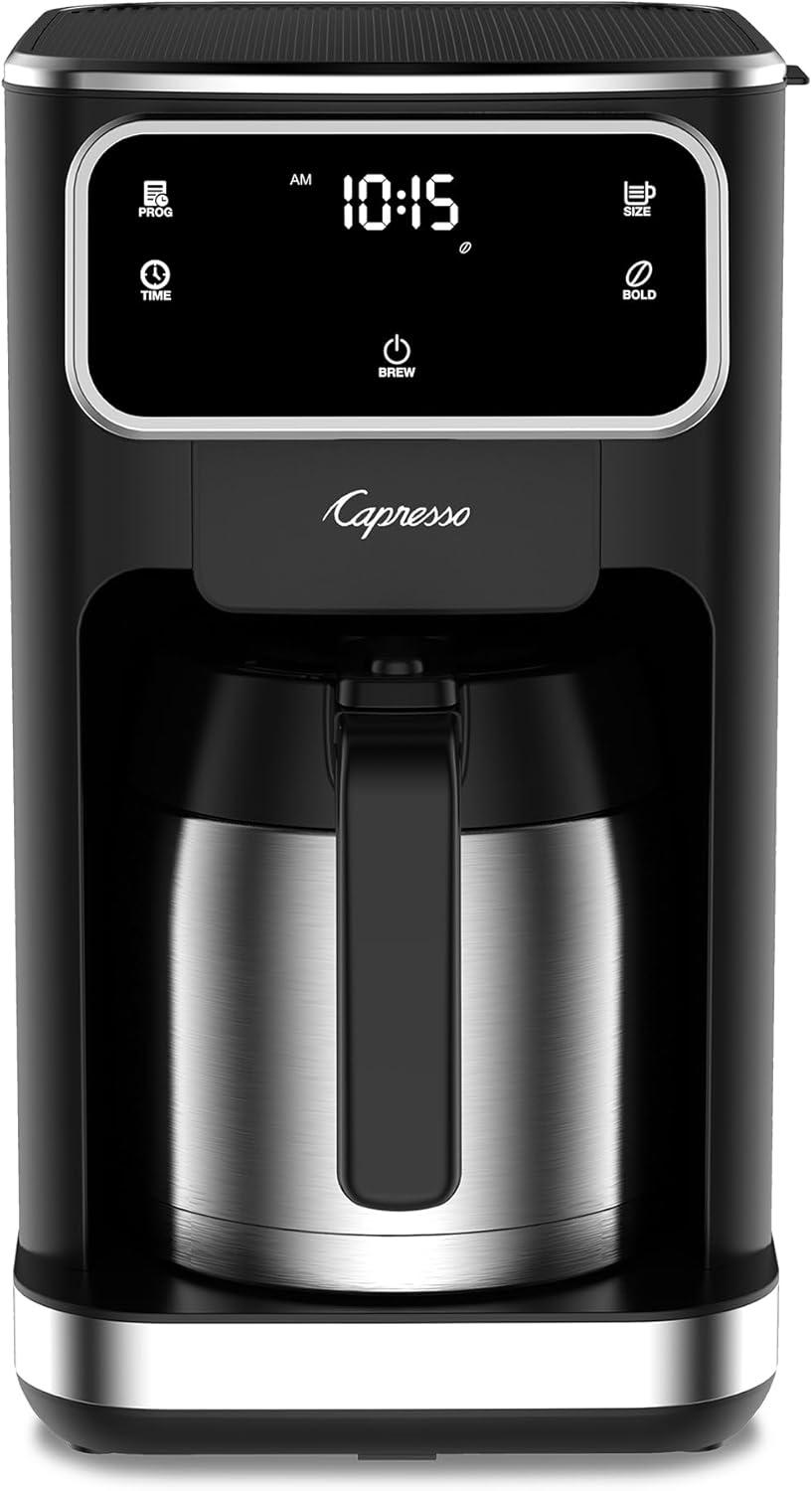 Capresso 49605 10-Cup Touchscreen Coffee Maker with Thermal Carafe - Black